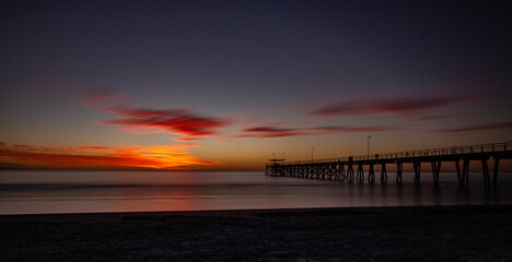 Obraz premium Sunset at Largs Bay