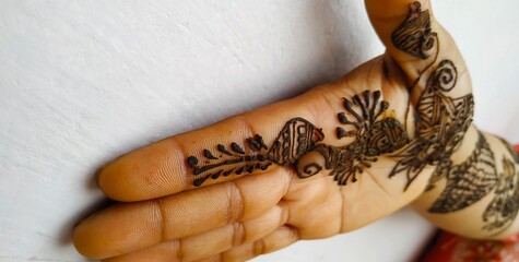 Mehndi on hand of women