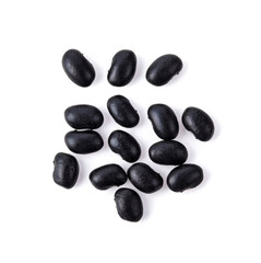 Fototapeta na wymiar black beans, isolated on white background