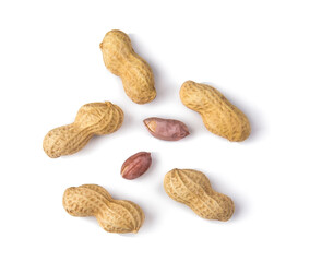peanut isolated on white background