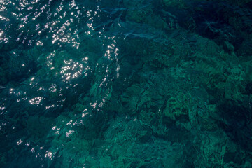 clear sea water of the red sea