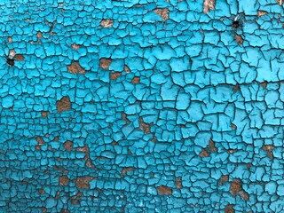 grunge wooden texture painted with blue paint