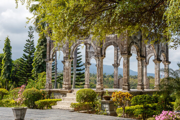 Old raja's palace Taman Ujung Sukasada (Taman Ujung Water Palace), Karangasem, Bali Island, Indonesia