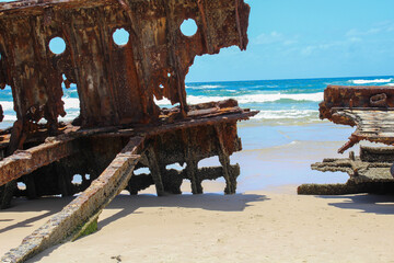 S.S. Maheno in Fraser Island Beach