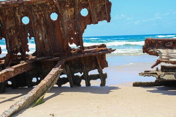 S.S. Maheno in Fraser Island Beach