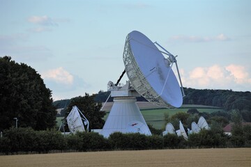 radio telescope on the roof