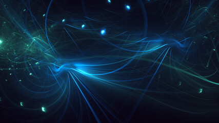 Fototapeta premium 3D rendering abstract multicolor fractal light background