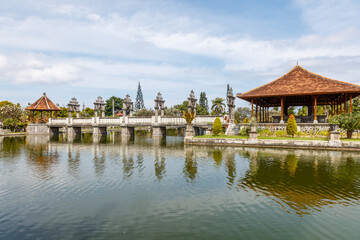 Fototapeta na wymiar Old raja's palace Taman Ujung Sukasada (Taman Ujung Water Palace), Karangasem, Bali Island, Indonesia