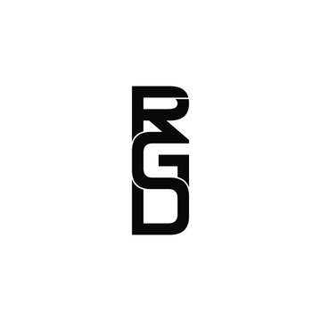 rgd letter original monogram logo design