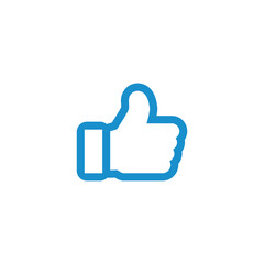 thumb up icon, like button. Stock vector illustration isolated on white background.