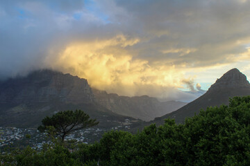 Kapstadt, Sonnenuntergang, Signal HIll, Lions HIll