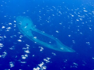 Island from sky view