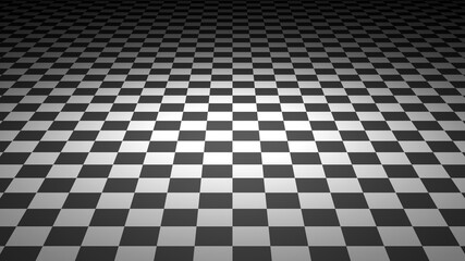 Infinte checker with black and white cells
