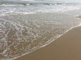 waves on the beach