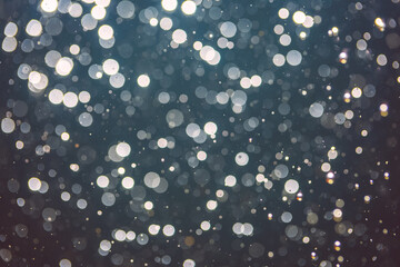 Abstract defocused bokeh of lights in dark