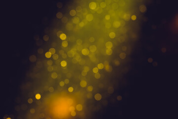 Abstract Gold bokeh for Celebration.Merry Christmas and New Year