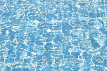 Light reflected in the pool