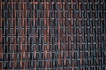 Dark brown rattan chair