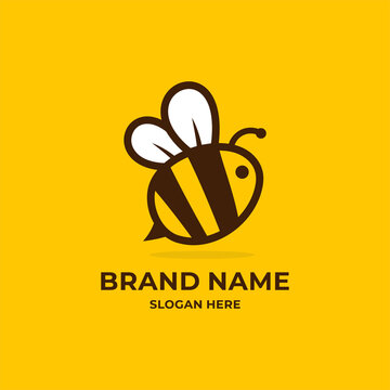 bee logo concept. character. modern design. vector illustration	
