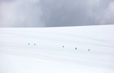 Amazing panorama from matterhorn glacier paradise