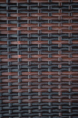 Dark brown rattan chair