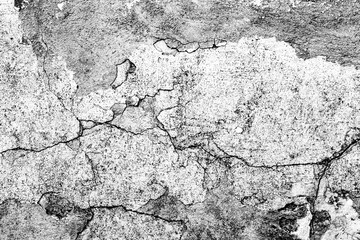 Texture of a concrete wall with cracks and scratches which can be used as a background