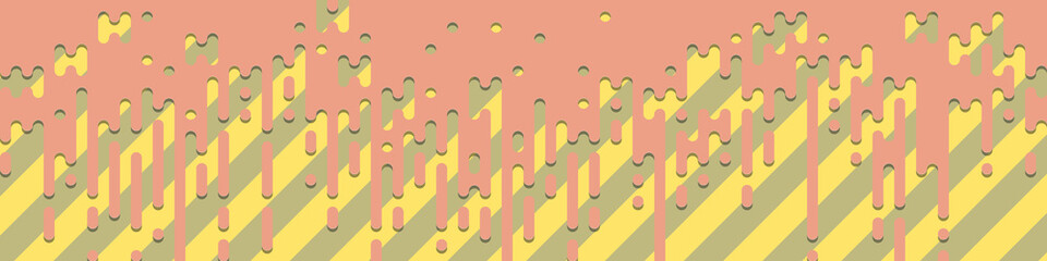 Abstract Rounded Color Lines halftone transition background illustration
