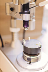 Dental laboratory drill for tooth model at laboratory