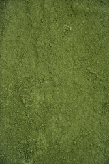 Green Moringa powder top view