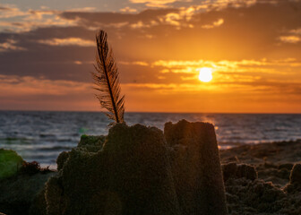 Saint-Jean-de-Monts  sunset at the beach