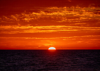 Saint-Jean-de-Monts  sunset at the beach