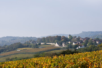 saint-romain bourgogne franche-comté côte-d'or
paysage automnal
vignoble automnal