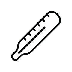 Thermometer Medical Hospital Illustration Creative Design Line Icon Vector