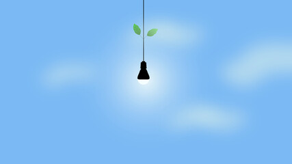 power of green ,ecology concept