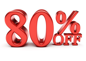 80 percent off discount sale