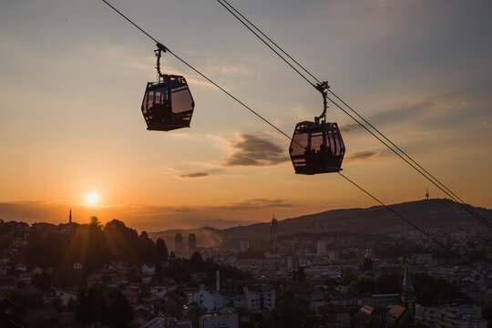 Sarajevo city cable car 