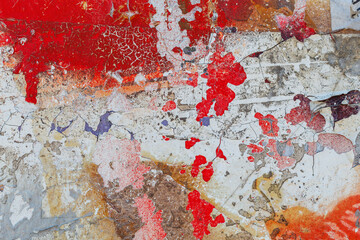 Old Weathered Painted Concrete Texture