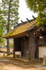 Chokushi-mon gate (gate for imperial envoys) of Eitaku-ji temple in Sanda city, Hyogo, Japan