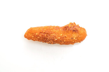 deep fried potatoes on white