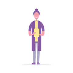 Office worker. Flat style. Vector illustration
