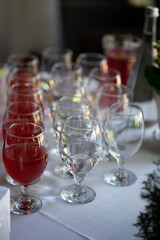 glasses with champagne