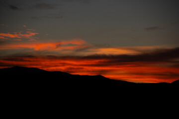 Dying light in a red sky