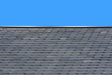 Modern roof made of black slate