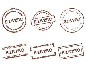 Fototapeta premium Bistro Stempel