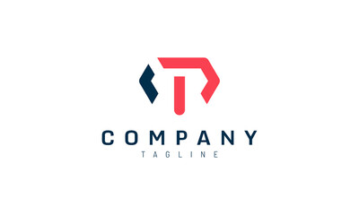 Combined the letter T with red and black P, bold and strong, Representing strength, spirit, and trust.