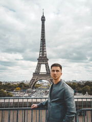 Young man in Paris