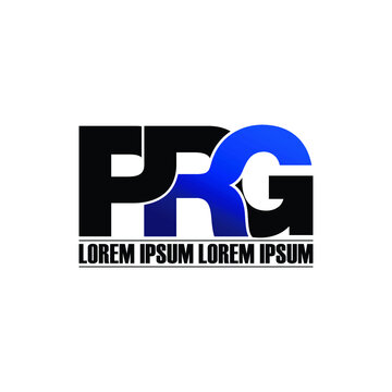 Letter PRG monogram logo design vector