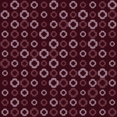 Seamless Floral Pattern with Small and Large Flowers. Design Element for Backdrops, Web Banners or Wallpaper in Dark Brown Colors