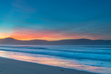 Obraz premium Light High Cloud Sunrise Seascape