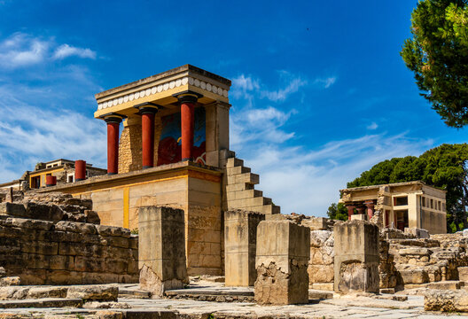 Ruins of Knoss - an ancient city on the Crete, Greece